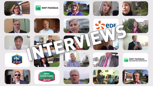 Réalisation d'interviews video